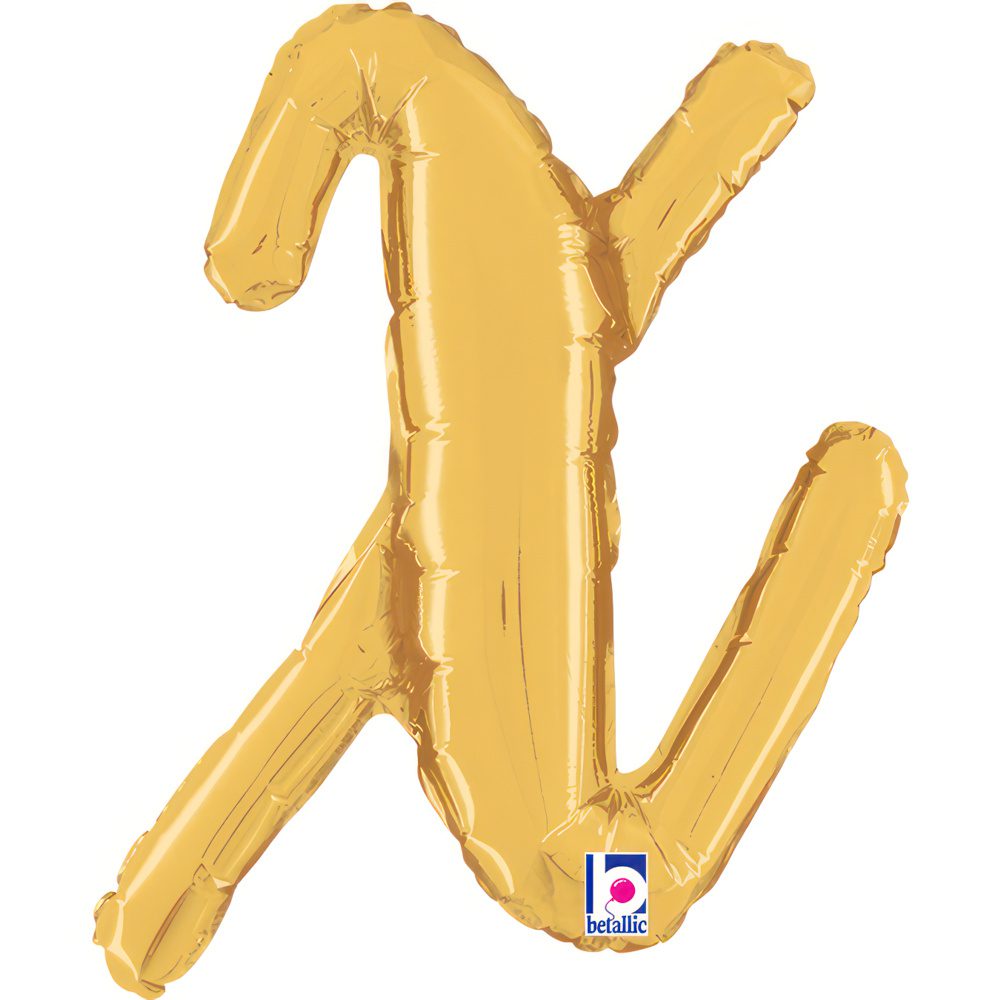 Grabo 14 inch Letter x Script Gold Foil Balloon_34724g-letter-x-script-gold-b.jpg