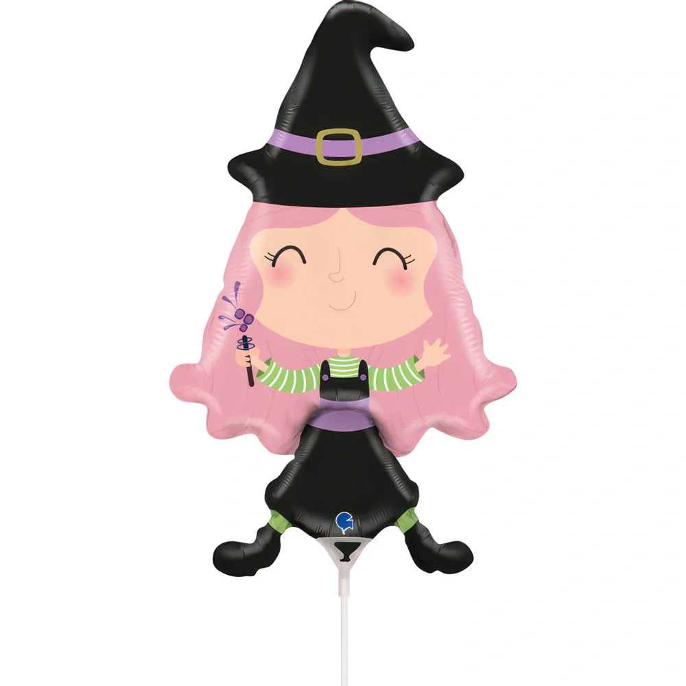 Grabo 14 inch Lovable Witch Mini Foil Balloon (Air Filled)_g72172-lovable-witch-mini-b.webp