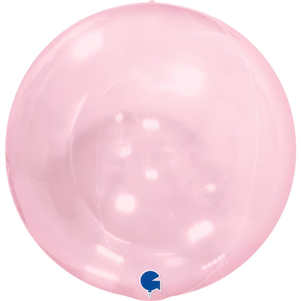 Grabo 15 inch Globe Pink Transparent Balloon_1574109svpk-globe-15inc-transparent-pink-4d-pos-2-b