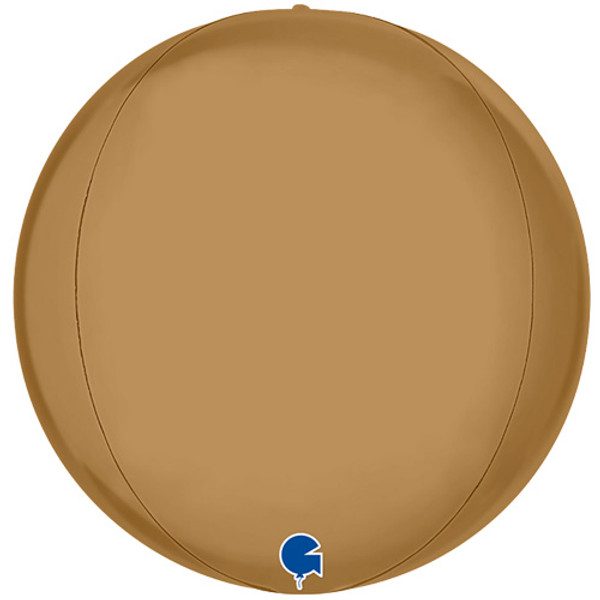 Grabo 15 inch Globe Platinum Champagne Foil Balloon _741P05Ch-500__88136