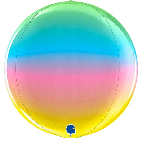 Grabo 15 inch Globe Rainbow Foil Balloon_74001-500__39045