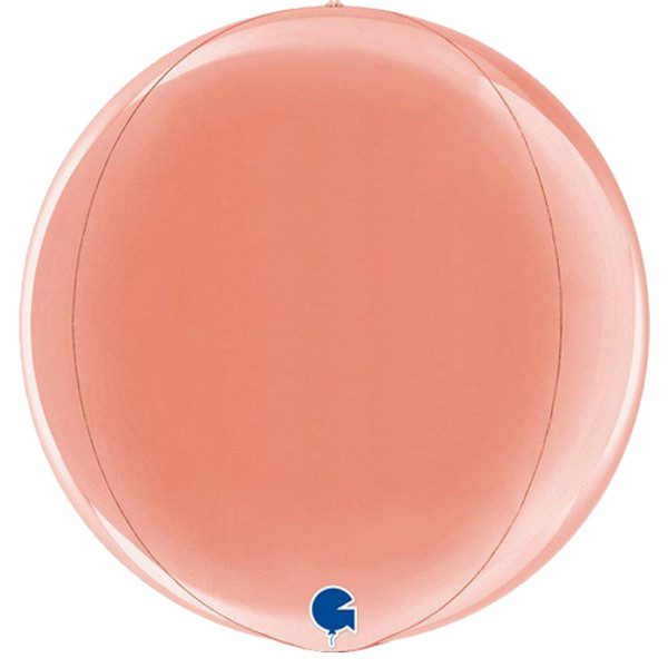 Grabo 15 inch Globe Rose Gold Foil Balloon_74123RG-500__63785
