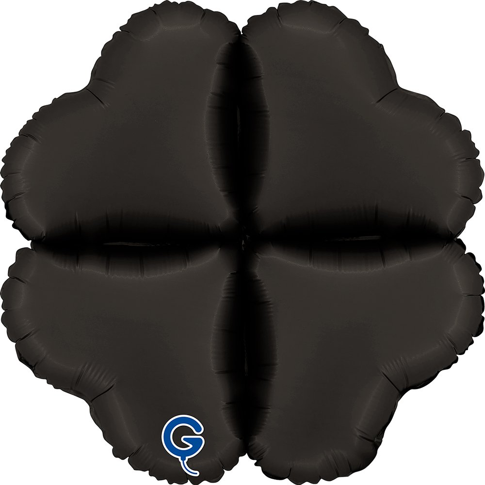 Grabo 16 inch Satin Fumé Black Base Drops Foil Balloon