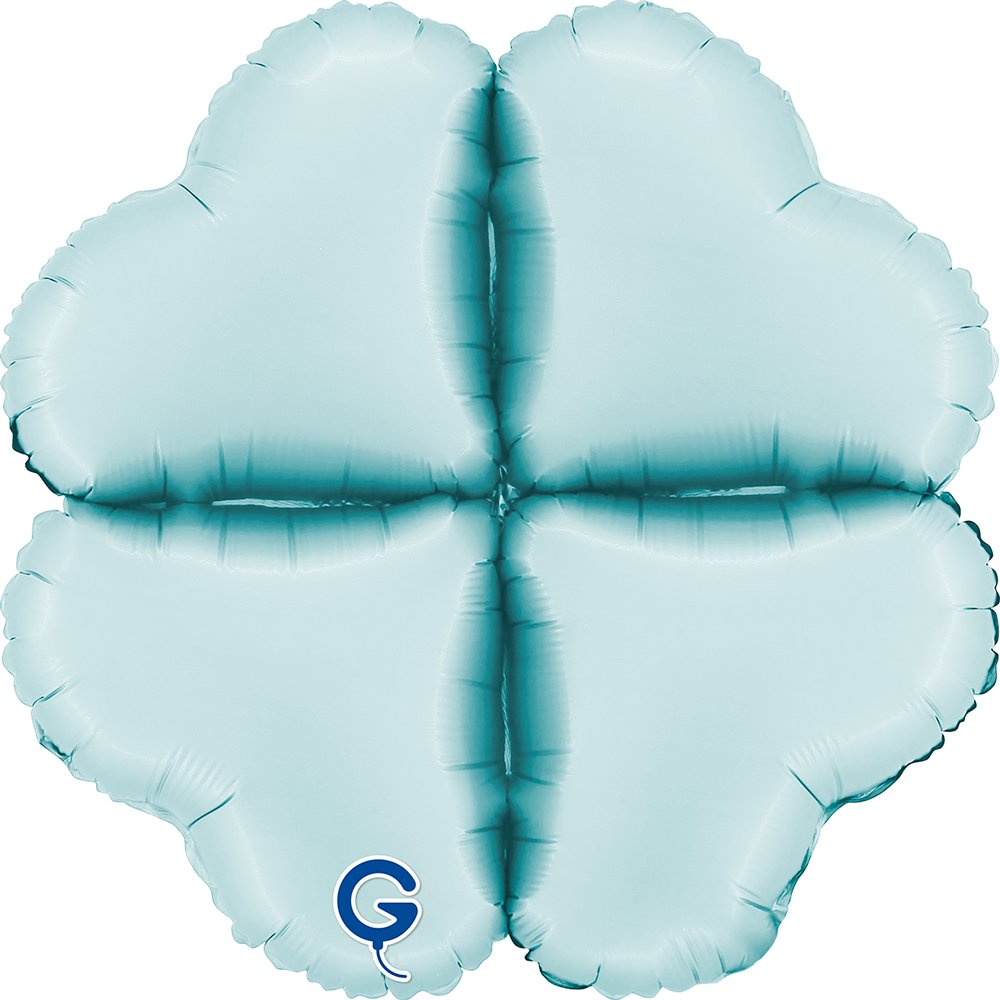 Grabo 16 inch Satin Pastel Blue Base Drops Foil Balloon