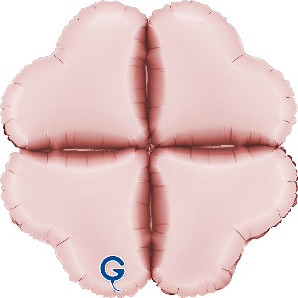 Grabo 16 inch Satin Pastel Pink Base Drops Foil Balloon