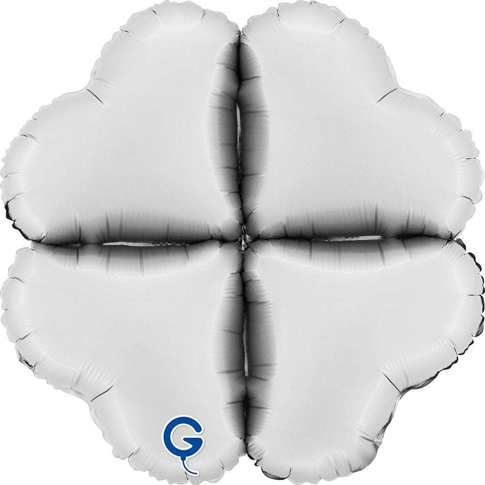 Grabo 16 inch Satin White Base Drops Foil Balloon