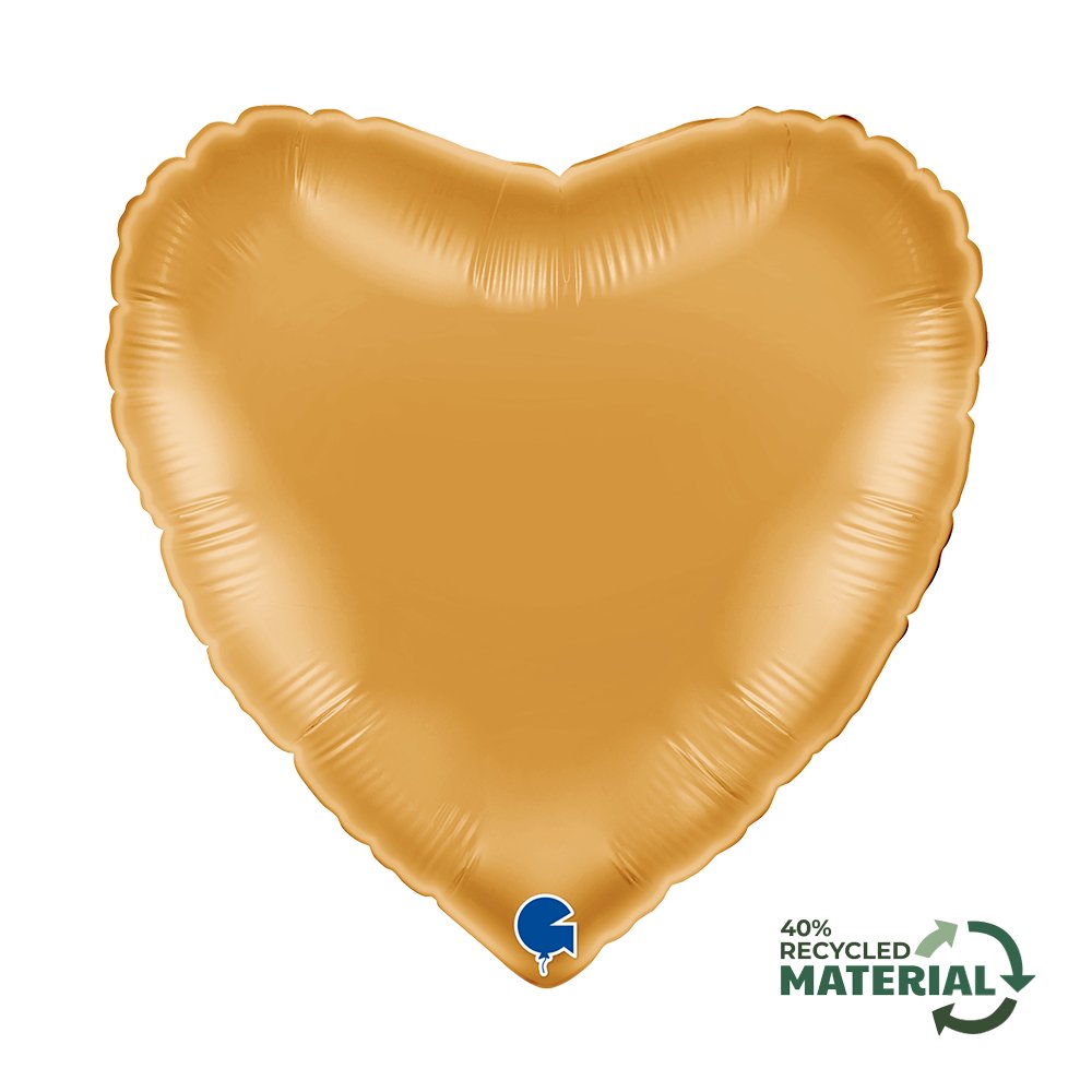 Grabo 18 inch Gold Heart Foil Balloon