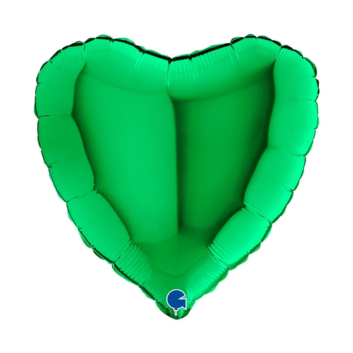 Grabo 18 inch Green Heart Foil Balloon_18020gr-heart-18inc-green-b.webp