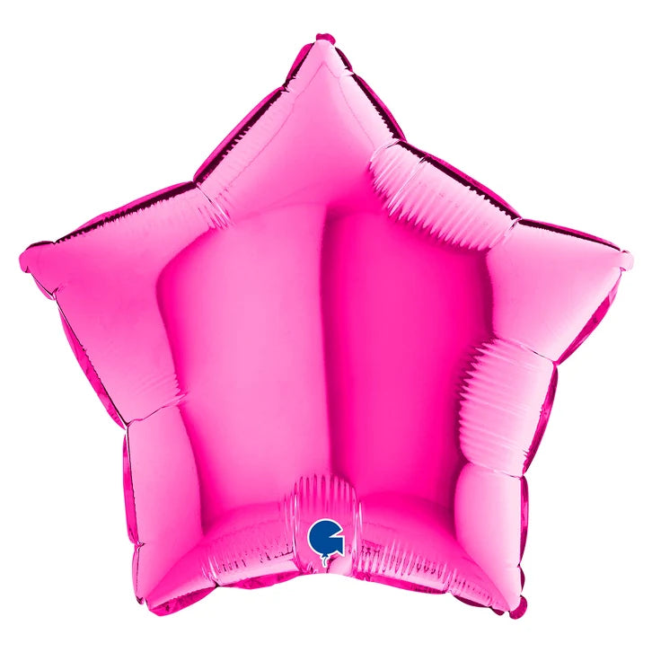 Grabo 18 inch Magenta Star Foil Balloon_19214m-star-18inc-magenta-b.webp