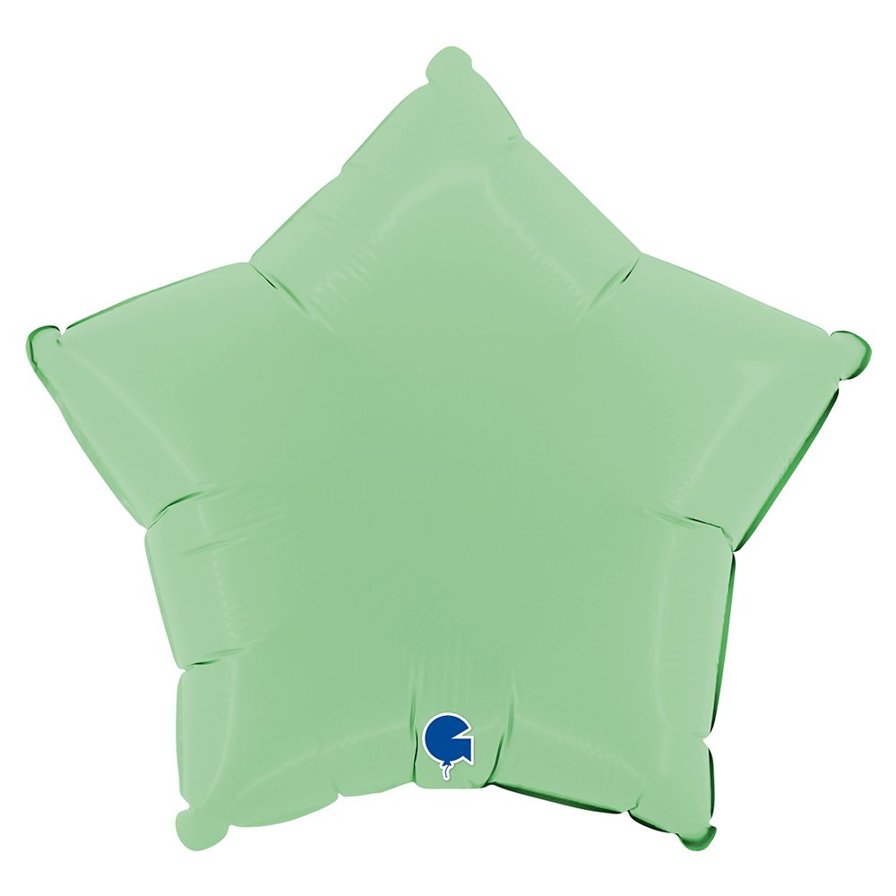Grabo 18 inch Matte Green Star Foil Balloon_192m01gr-star-18inc-matte-green-b.jpg