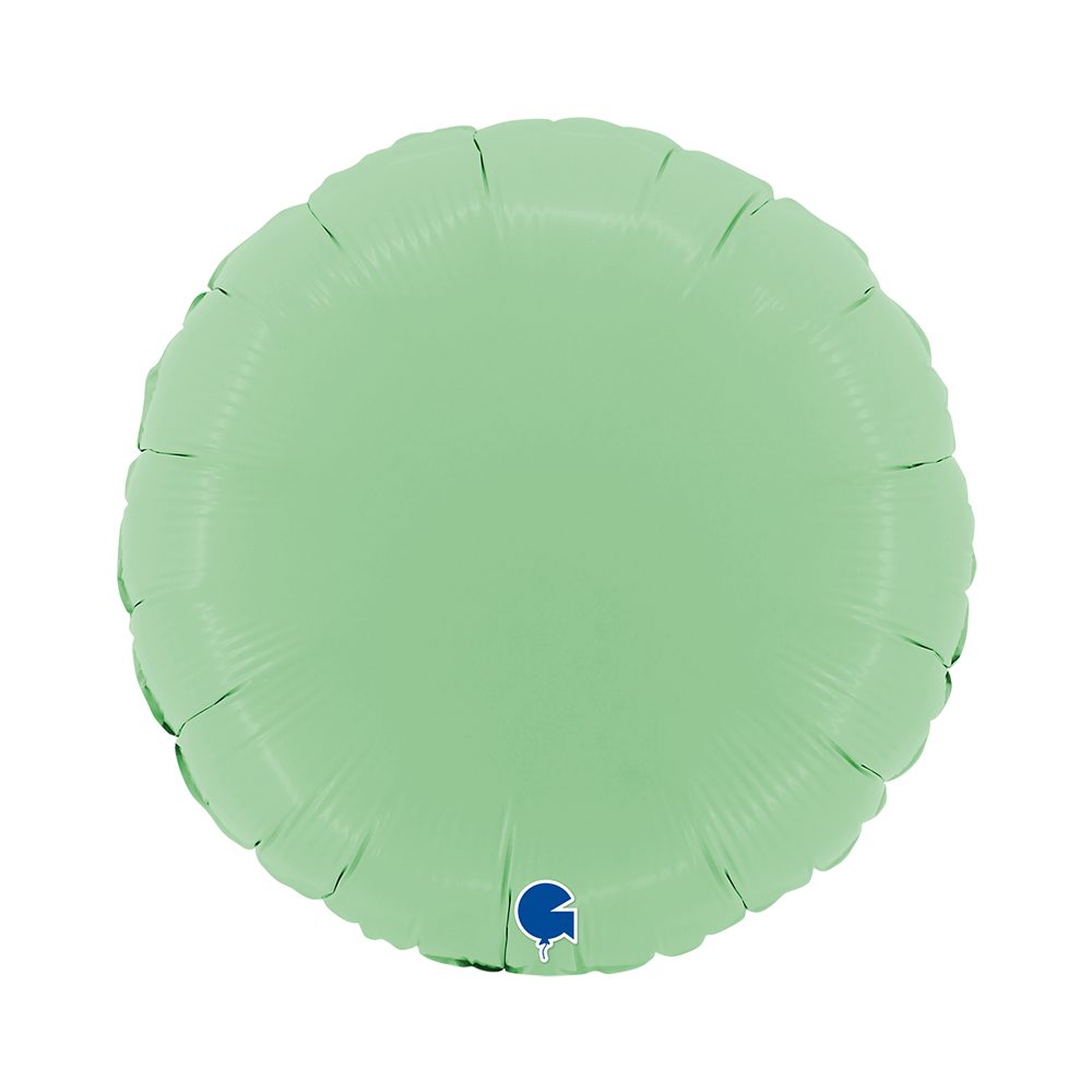 Grabo 18 inch Round Matte Green Foil Balloon_181m01gr-round-18inc-matte-green-b