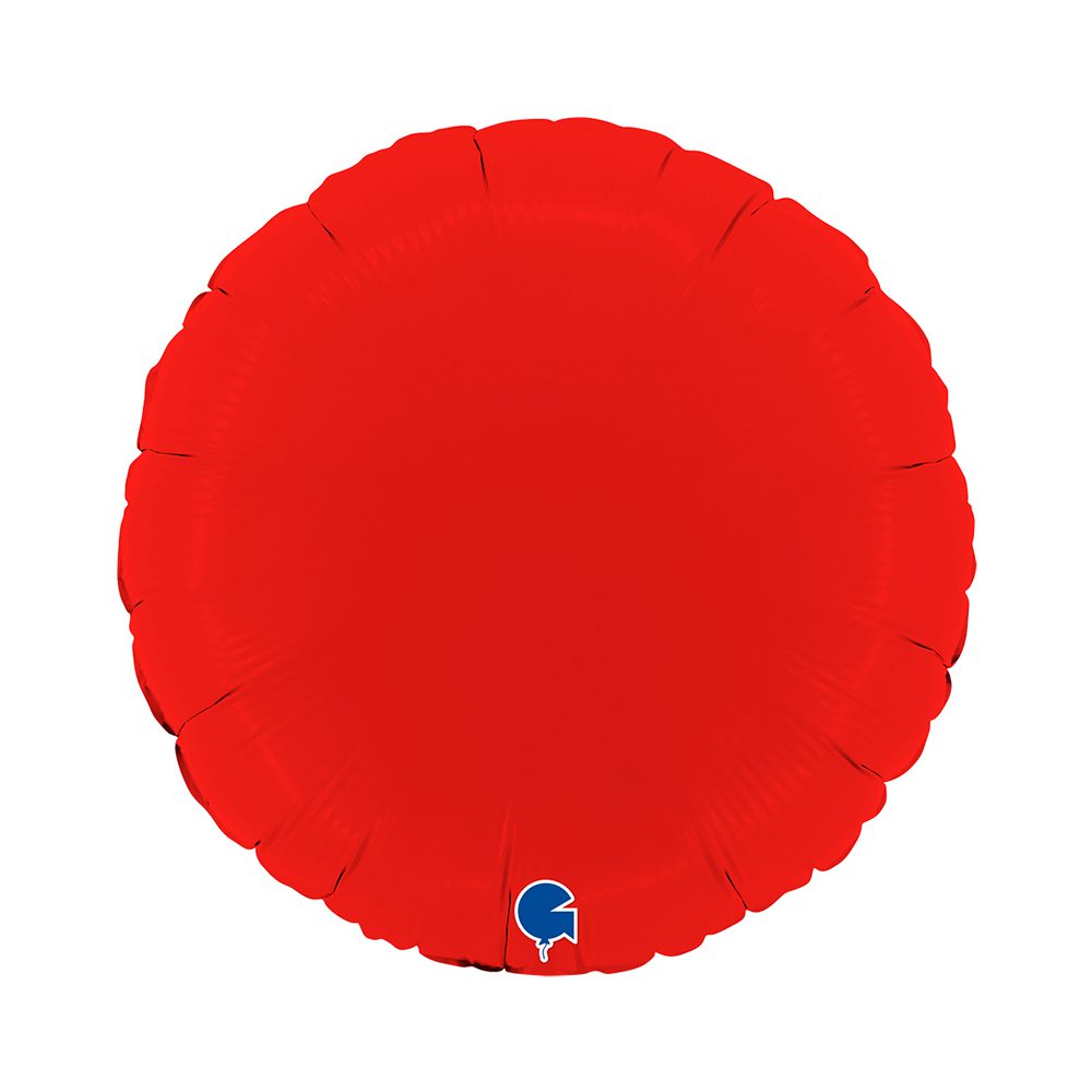 Grabo 18 inch Round Matte Red Foil Balloon_181000mr-round-18inc-matte-red-b