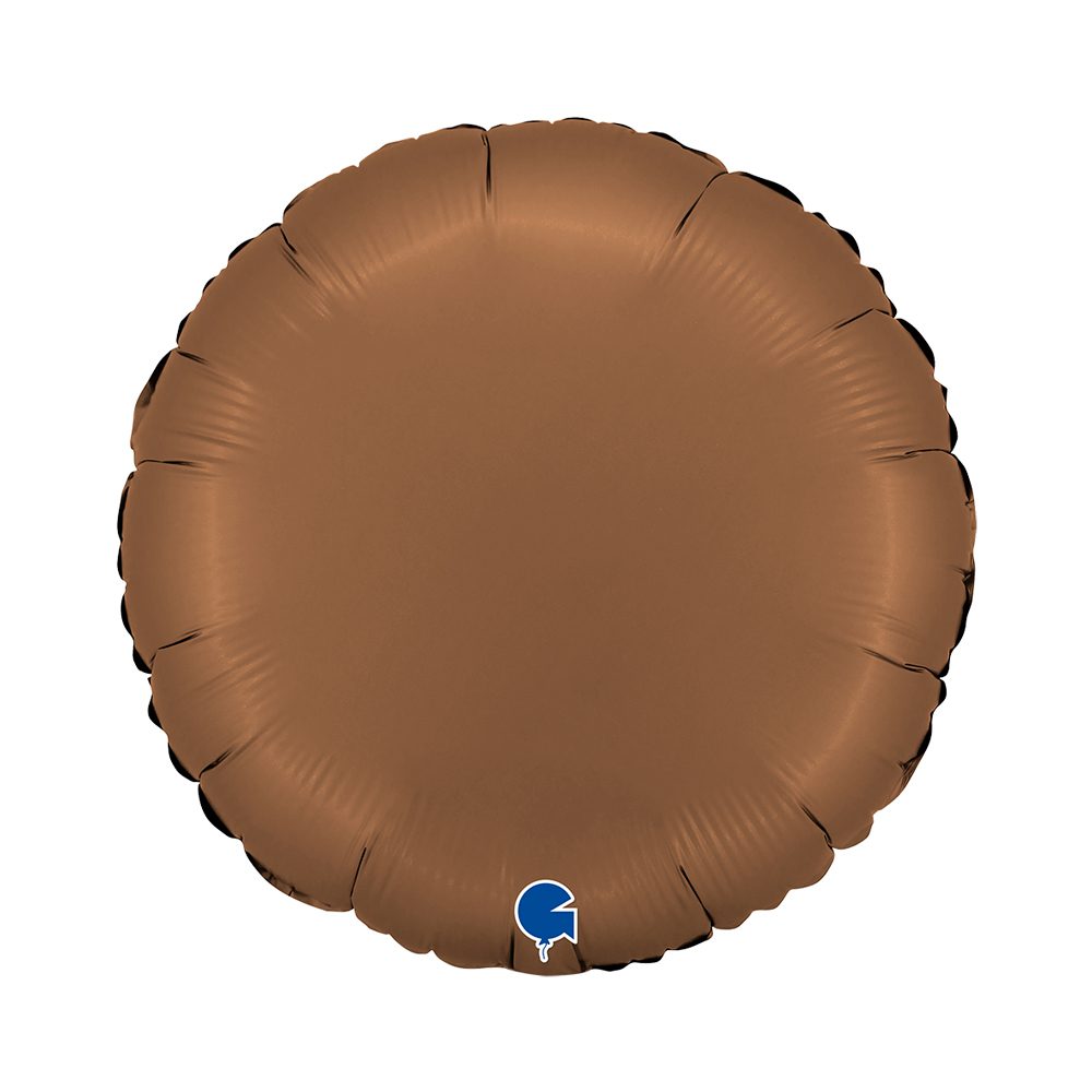 Grabo 18 inch Round Satin Chocolate Foil Balloon_181000sct-round-18inc-satin-chocolate-b