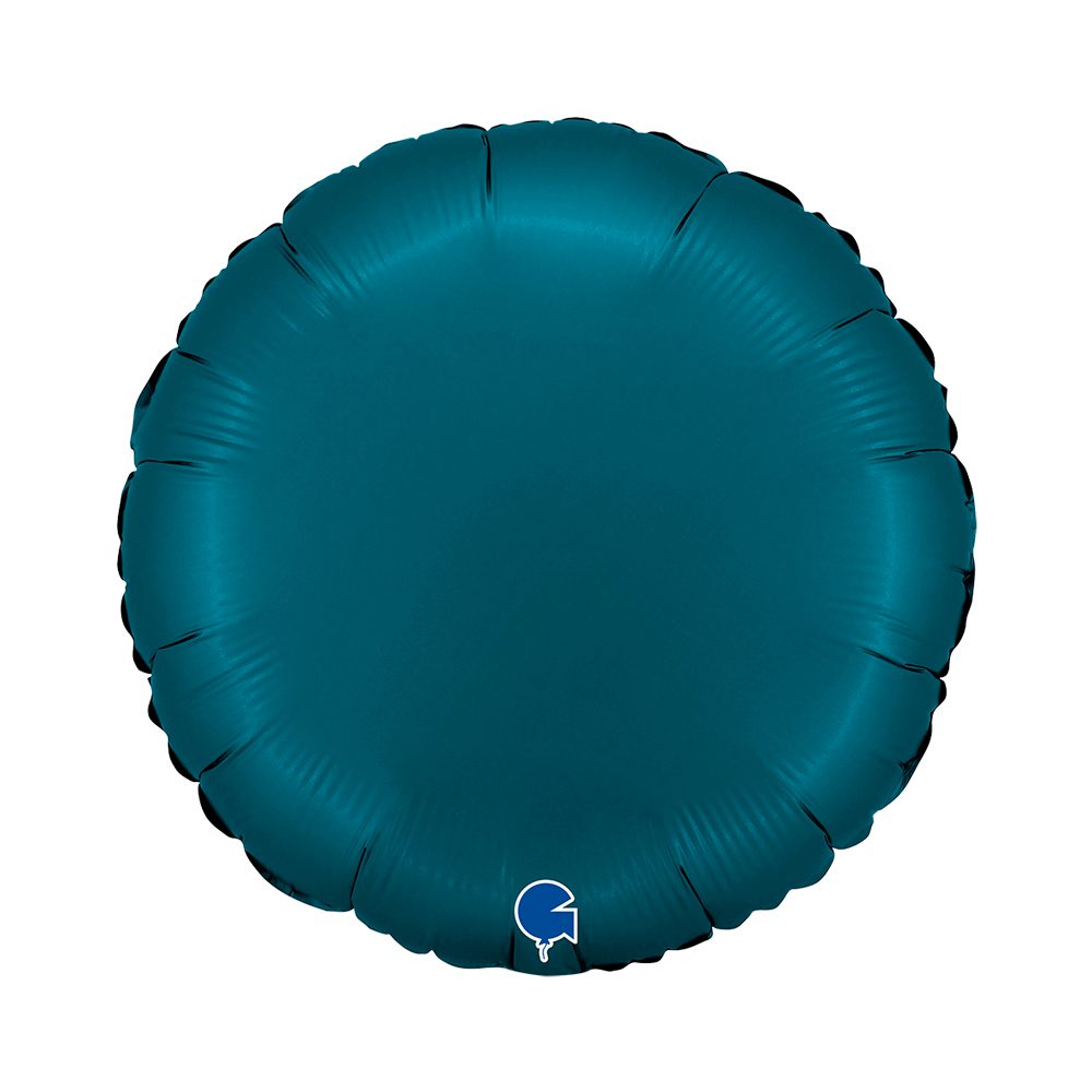 Grabo 18 inch Round Satin Petrol Blue Foil Balloon _181000speb-round-18inc-satin-petrol-blue-b