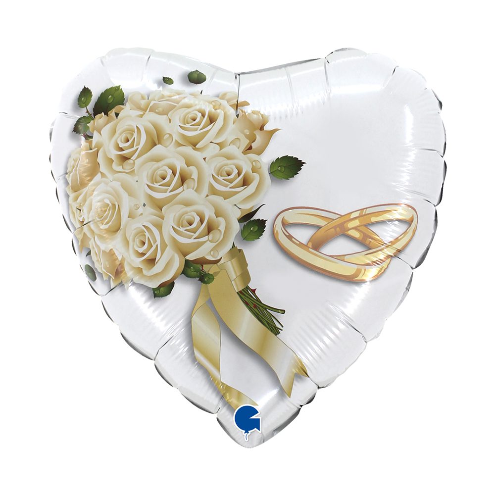 Grabo 18 inch White Roses Bouquet Foil Balloon_78015-h18-white-roses-bouquet-b