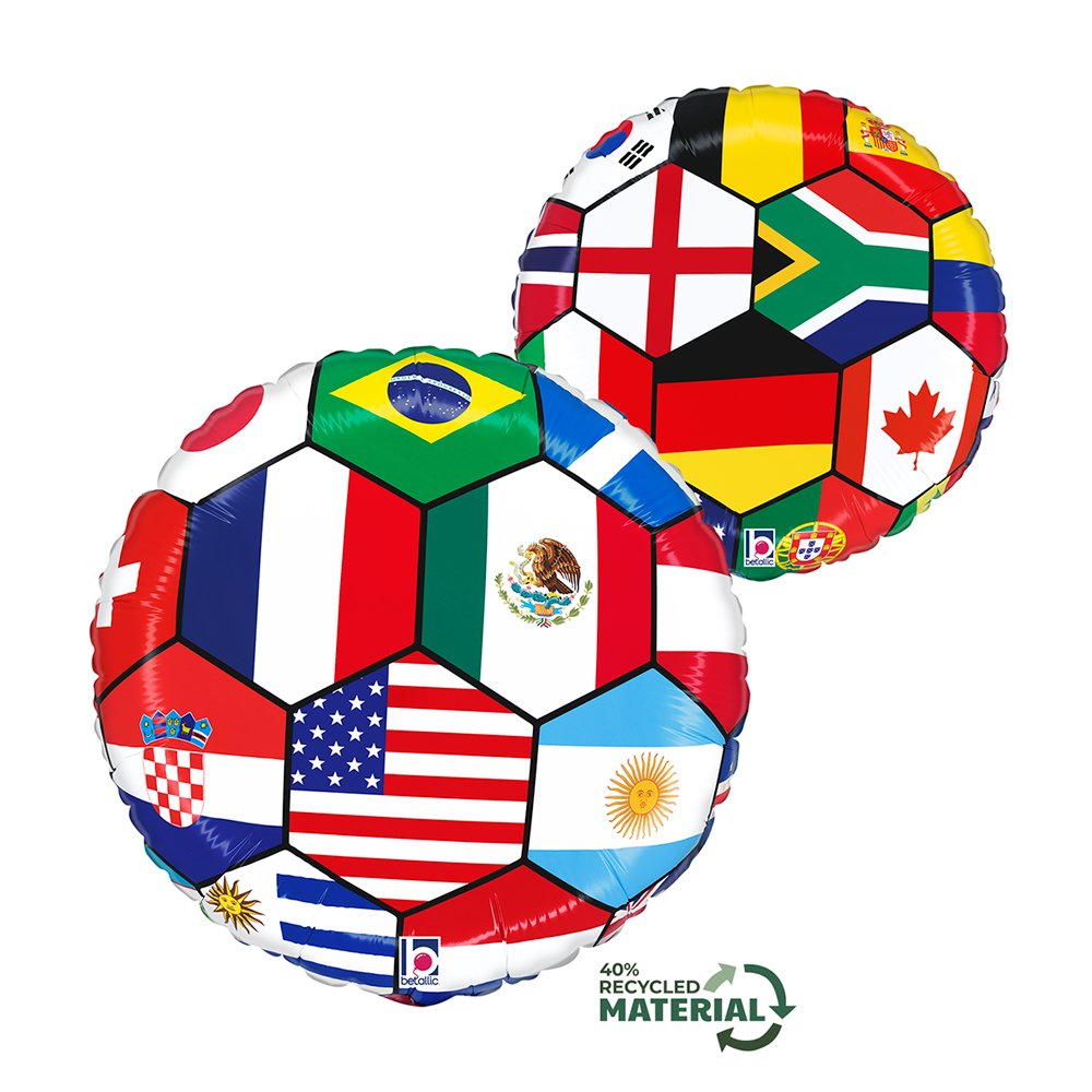 Grabo 18 inch World Cup Nations Foil Balloon