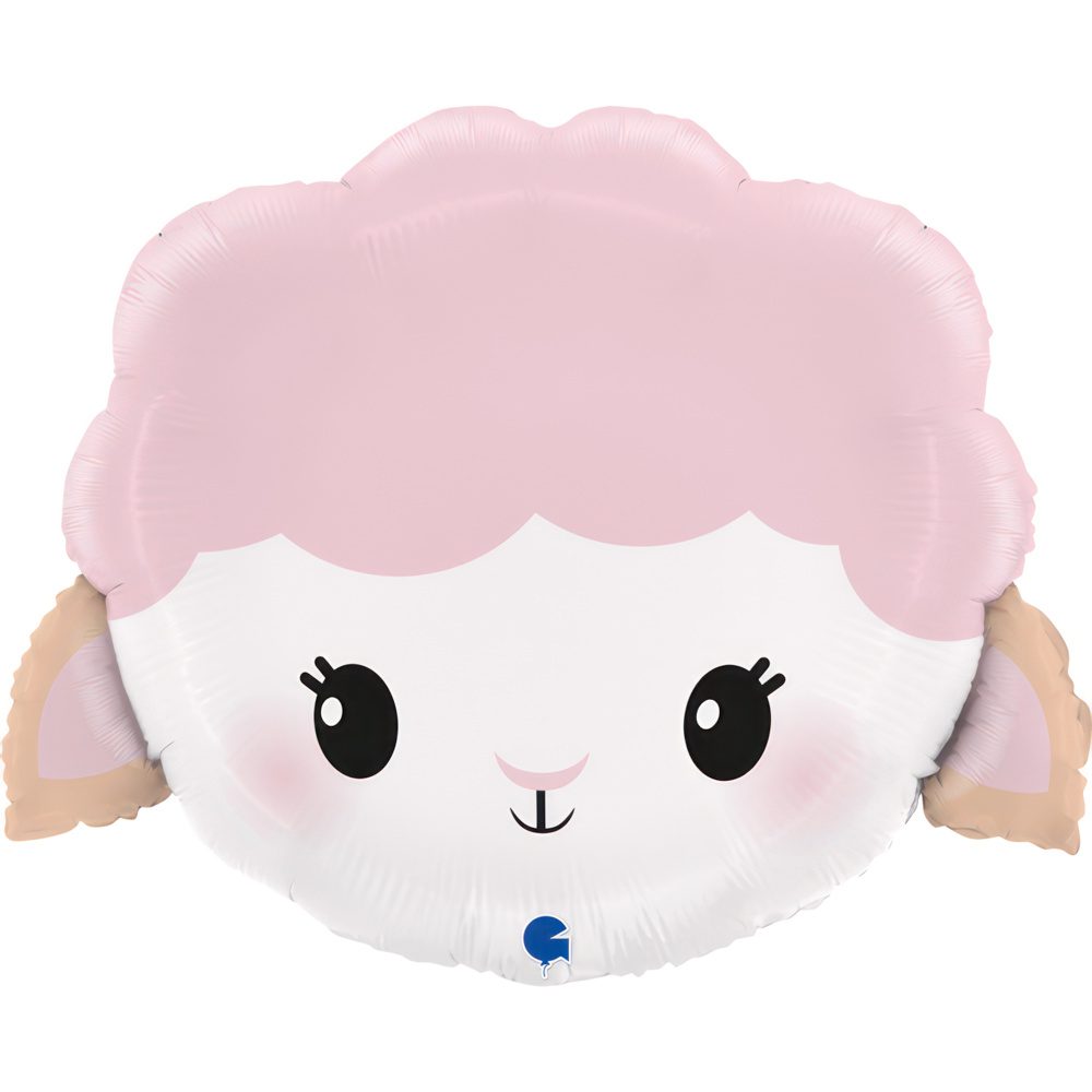 Grabo 19 inch Cute Sheep Head Foil Balloon_g72128