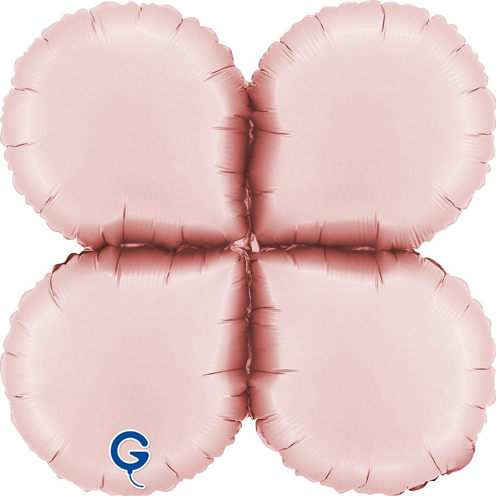 Grabo 19 inch Satin Pastel Pink Base Drops Foil Balloon