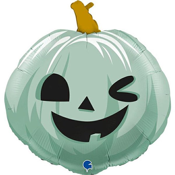 Grabo 22 inch Funny Green Pumpkin Face Foil Balloon_G72111-P-500__86589