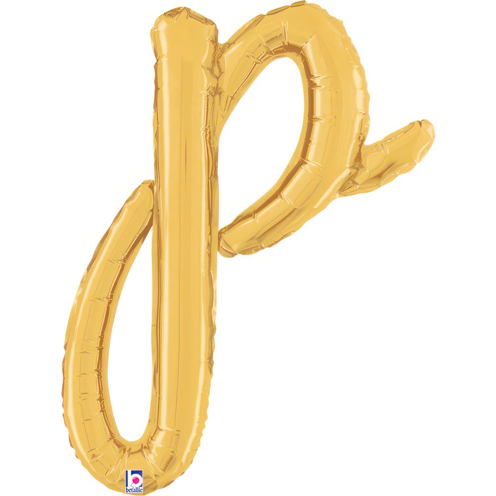 Grabo 24 inch Letter p Script Gold Foil Balloon_34716g-letter-p-script-gold-b.jpg