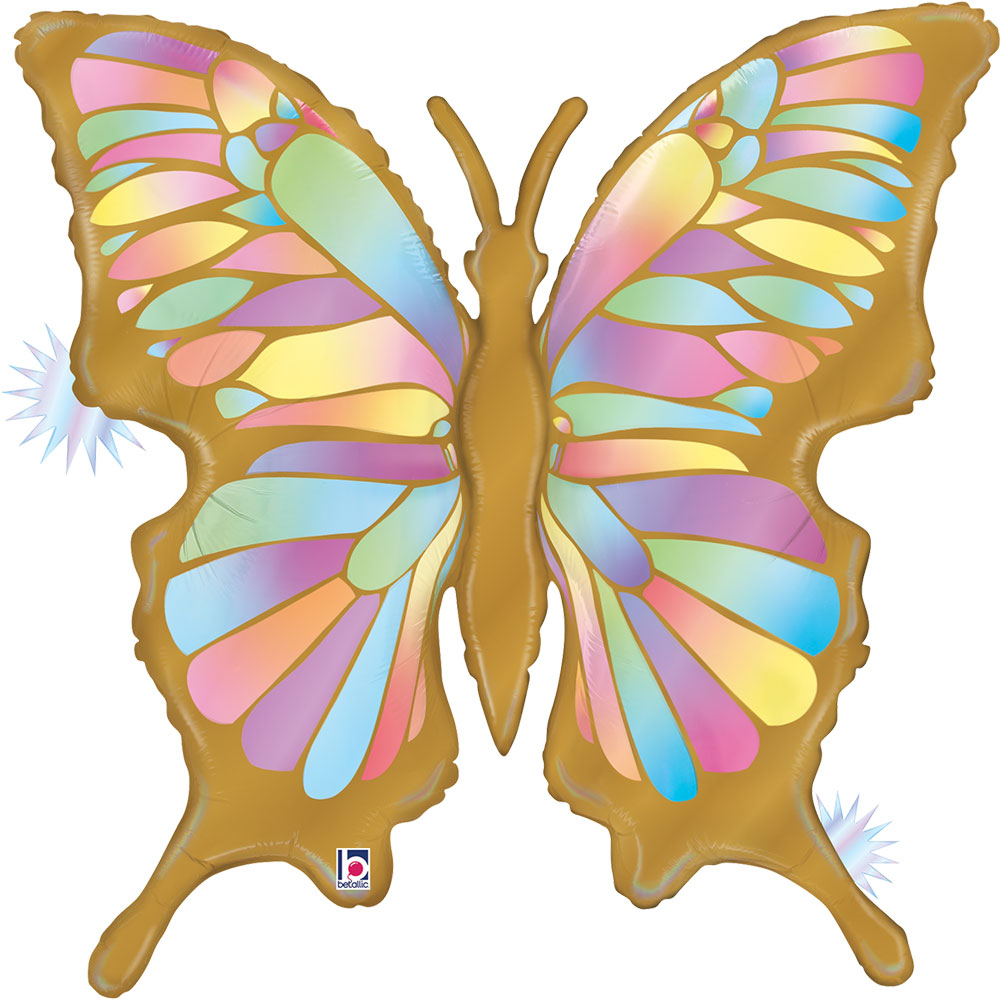 Grabo 24 inch Opal Butterfly Foil Balloon