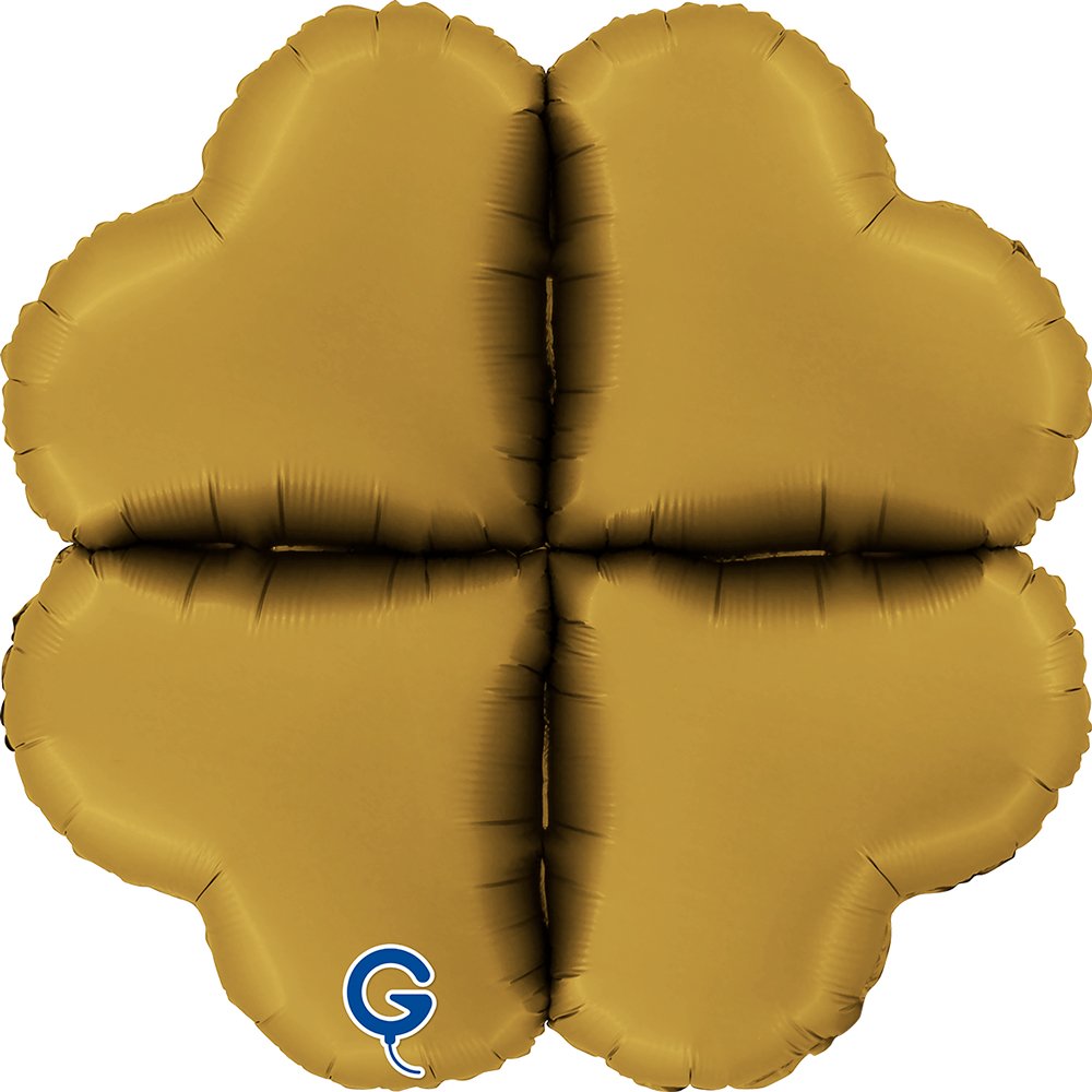 Grabo 24 inch Satin Gold Base Drops Mini Foil Balloon