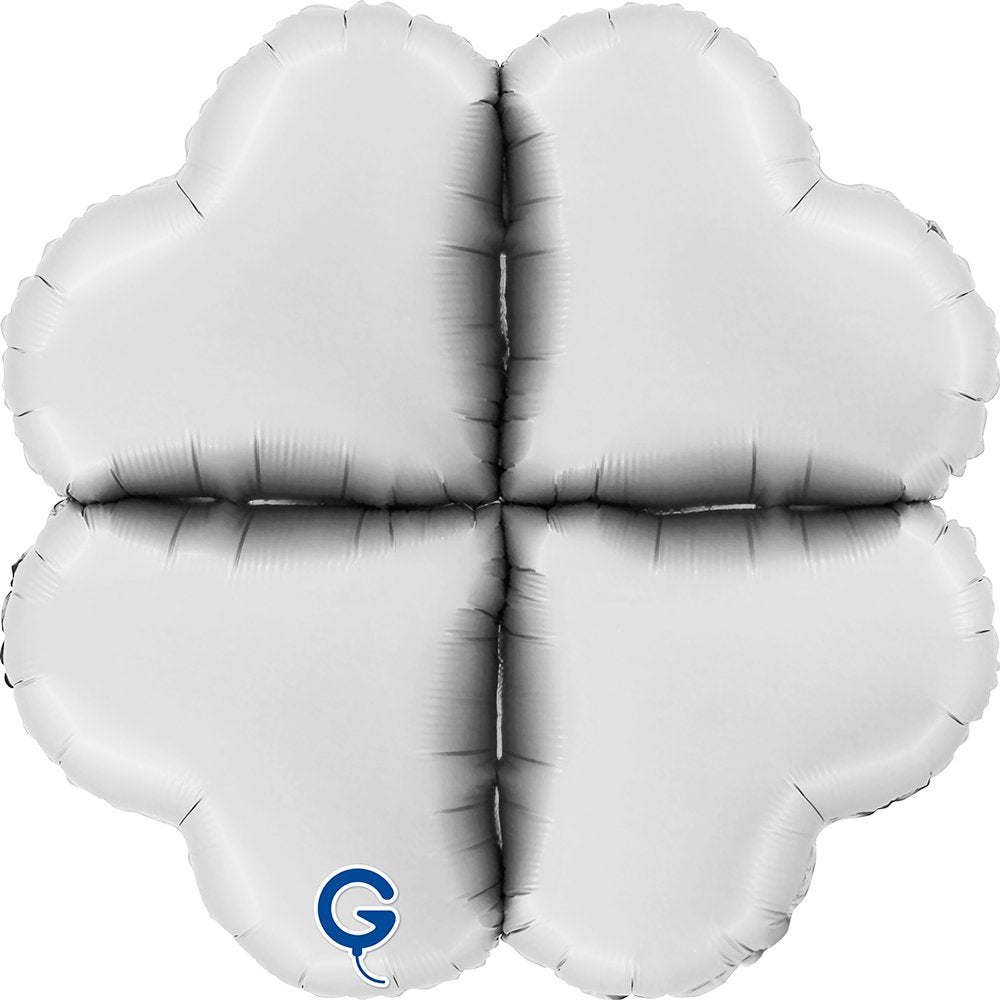 Grabo 24 inch Satin White Base Drops Mini Foil Balloon