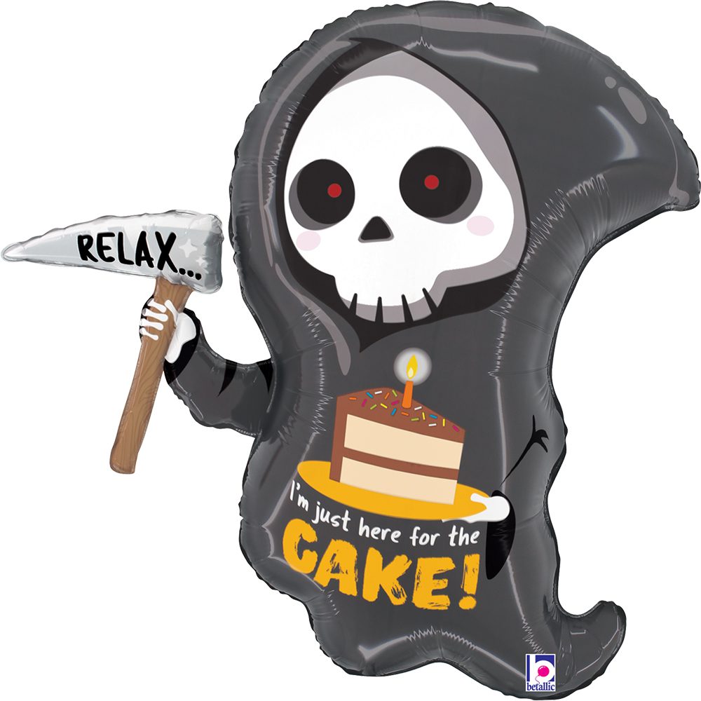 Grabo 25 inch Grim Reaper Birthday Cake Foil Balloon_25372-grim-reaper-birthday-cake-b.jpg