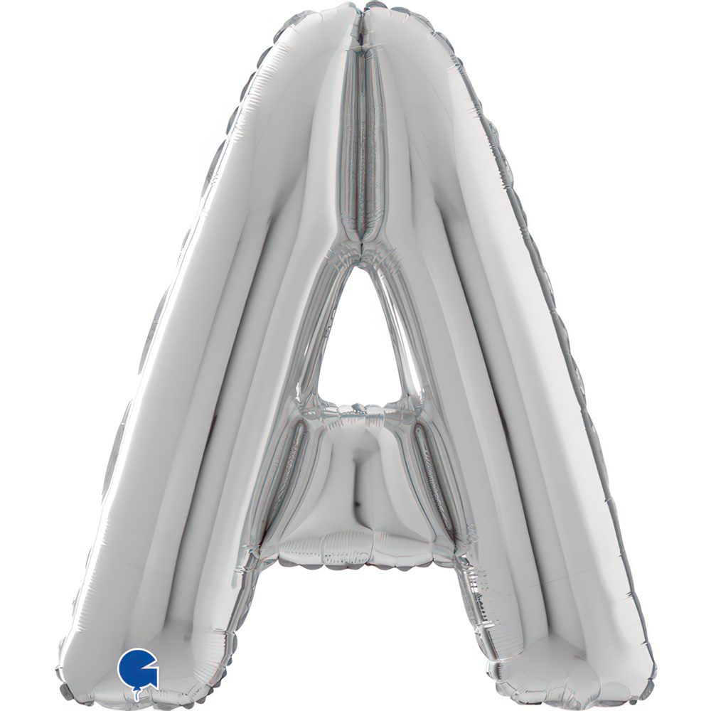 Grabo 26 inch Letter A Silver Foil BallooN_26209s-letter-a-silver-26inc-b.jpg