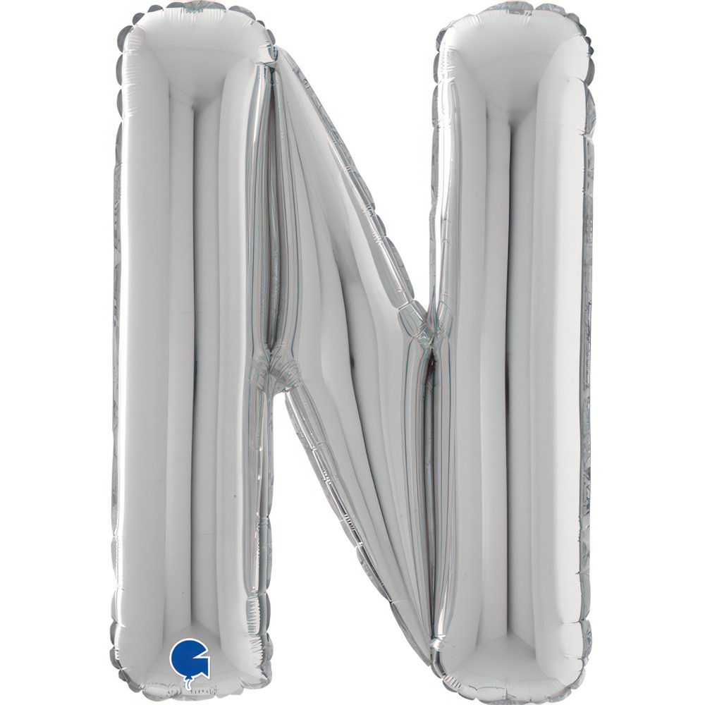 Grabo 26 inch Letter N Silver Foil Balloon_26339s-letter-n-silver-26inc-b.jpg