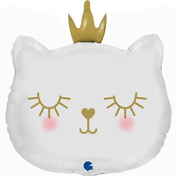 Grabo 26 inch White Cat Princess Foil Balloon G72096
