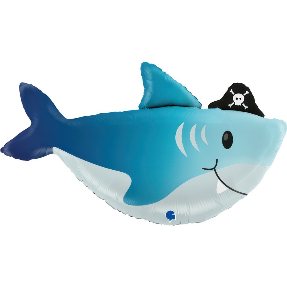 Grabo 29 inch Blue Shark Foil Balloon_g72133-shark-b