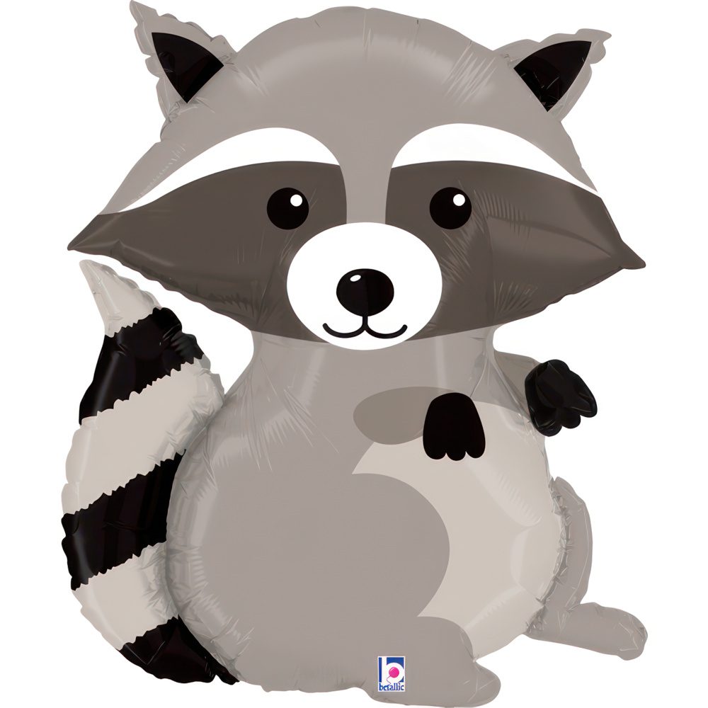 Grabo 30 inch Woodland Racoon Foil Balloon_35176-woodland-raccoon-b
