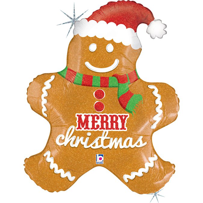 Grabo 31inch Gingerbread Merry Christmas Foil Balloon_85931hp