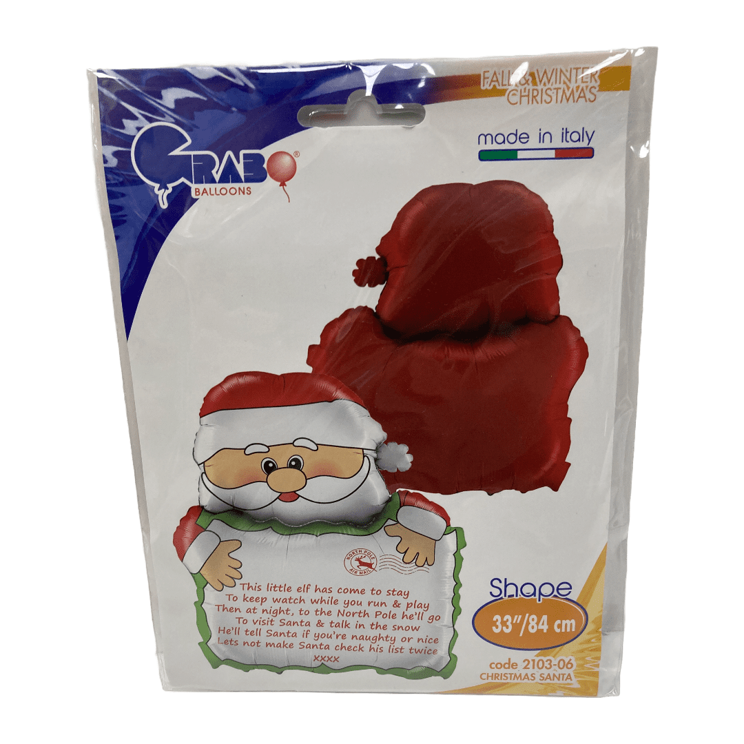 Grabo 33 inch Santa Arriving Letter Foil Balloon_2103-06