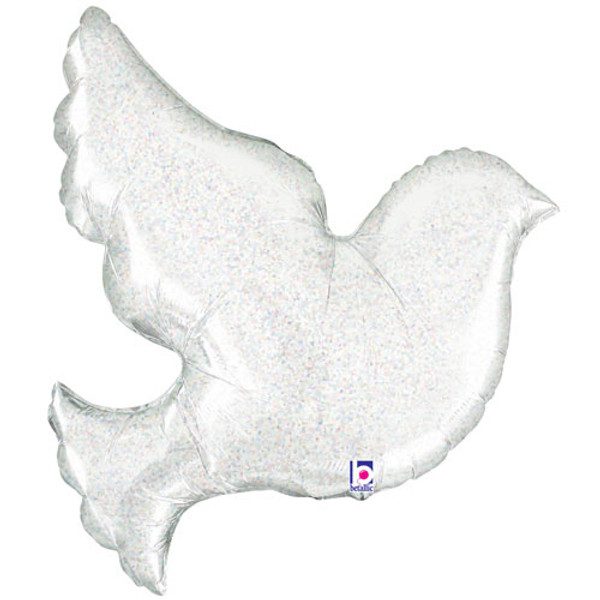 Grabo 34 inch Pearl White Dove Super Shape Foil Balloon_35124_PearlWhiteDove-500__47078