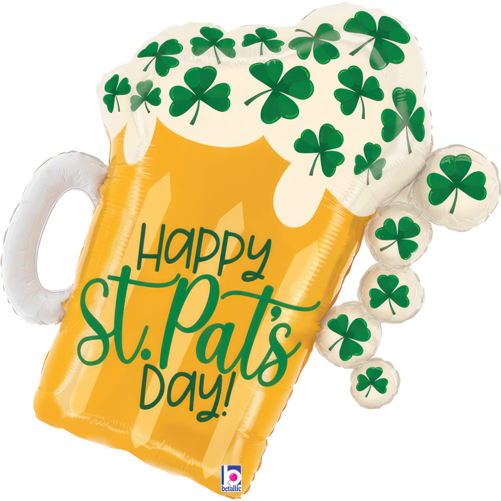 Grabo 35 inch St Patrick's Day Beer Foil Balloon_25334-st-pats-beer-b