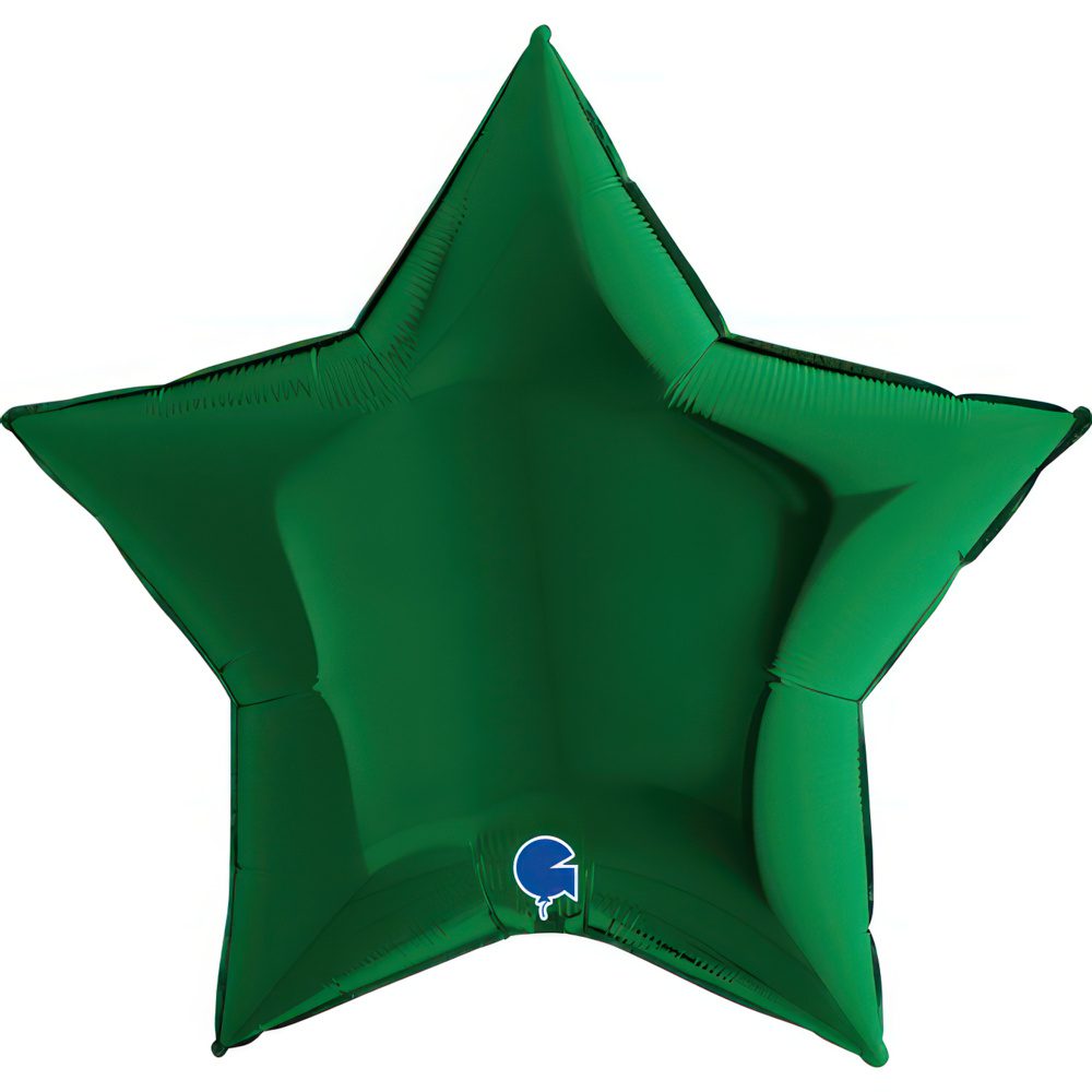 Grabo 36 inch Dark Green Star Foil Balloon_36211dgr-star-36inc-dark-green-b