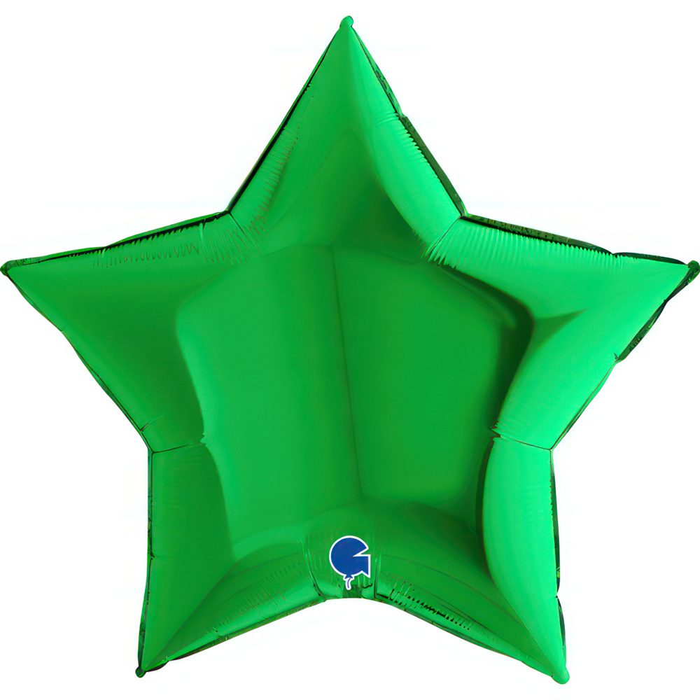Grabo 36 inch Green Star Foil Balloon_36220gr-star-36inc-green-b