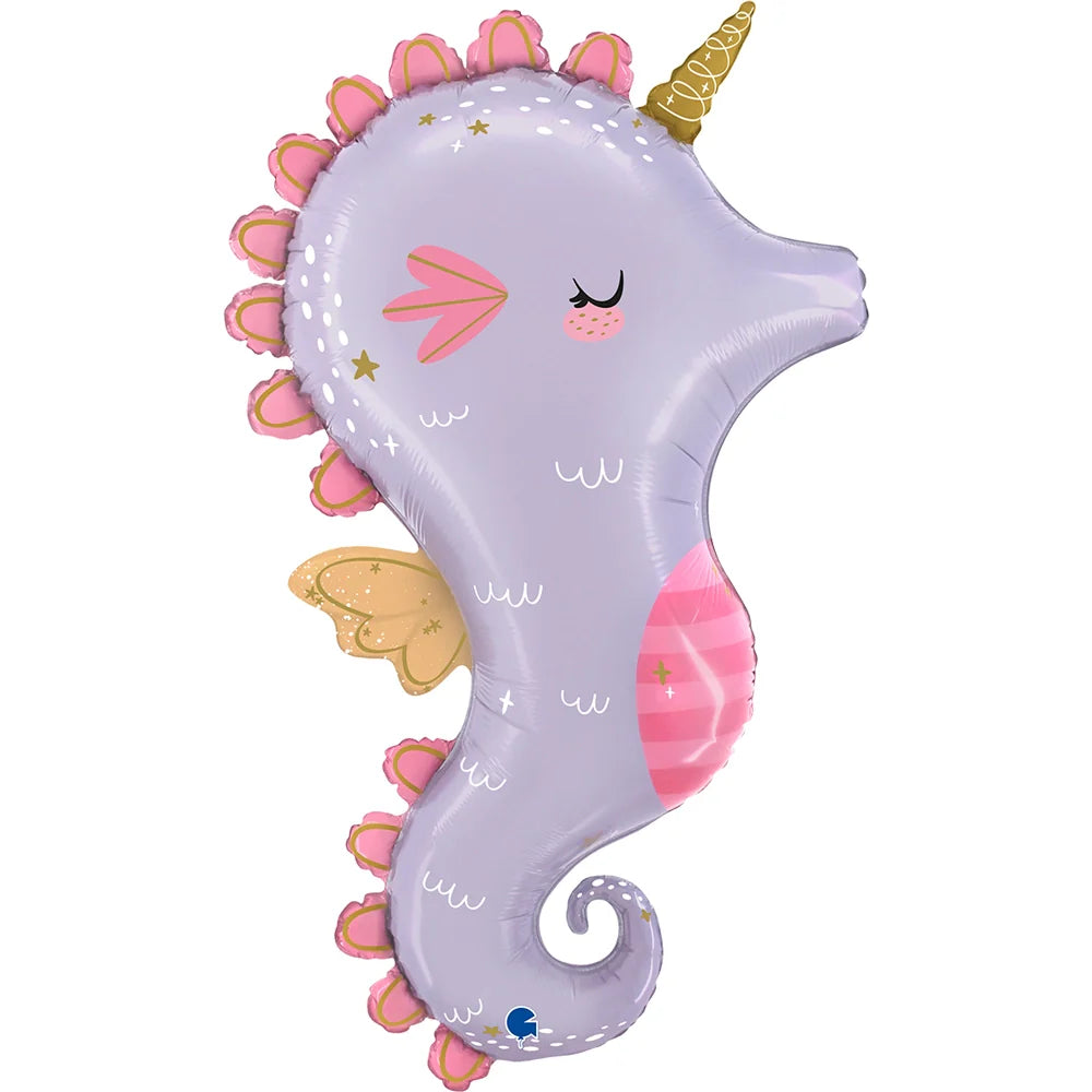 Grabo 36 inch Lilac Magical Seahorse Foil Balloon_g72196-magical-seahorse-b.webp