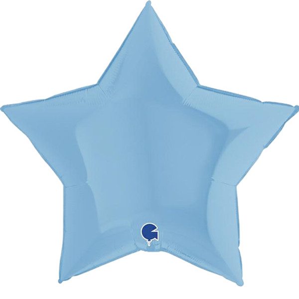 Grabo 36 inch Matte Blue Star Foil Balloon_362M00B-P-500__90274