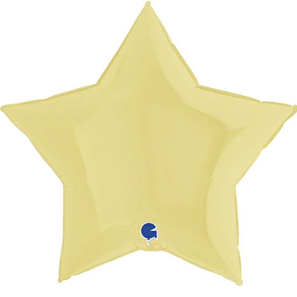 Grabo 36 inch Matte Yellow Star Foil Balloon_362M04Y-P-500__49271