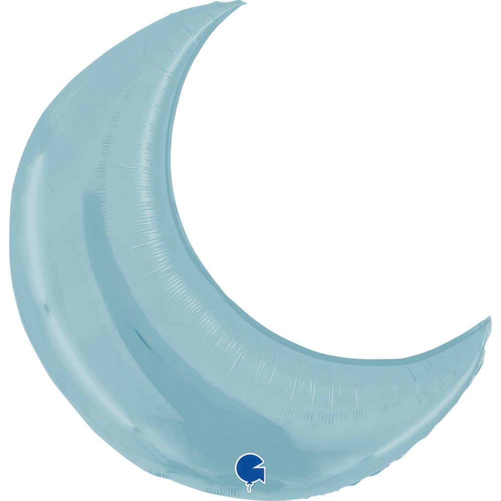 Grabo 36 inch Pastel Blue Crescent Moon Foil Balloon_g72042-moon-pastel-blue-b