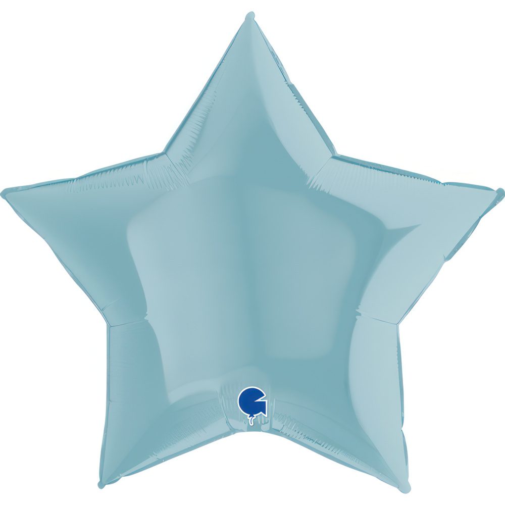 Grabo 36 inch Pastel Blue Star Foil Balloon_36221pb-star-36inc-pastel-blue-b