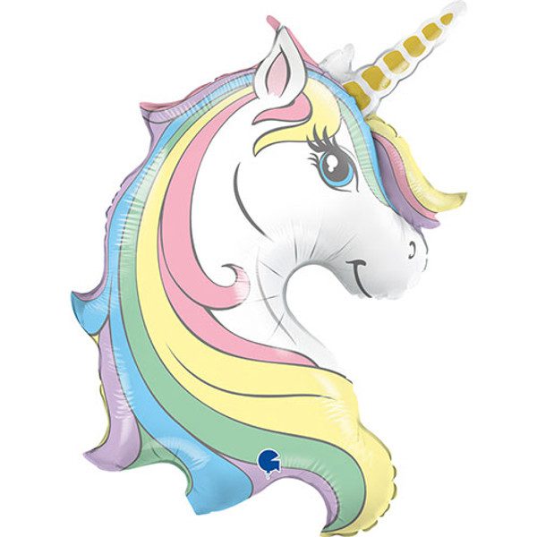 Grabo 39 inch Macaron Unicorn Head Foil Balloon_G72031-P-500__48488