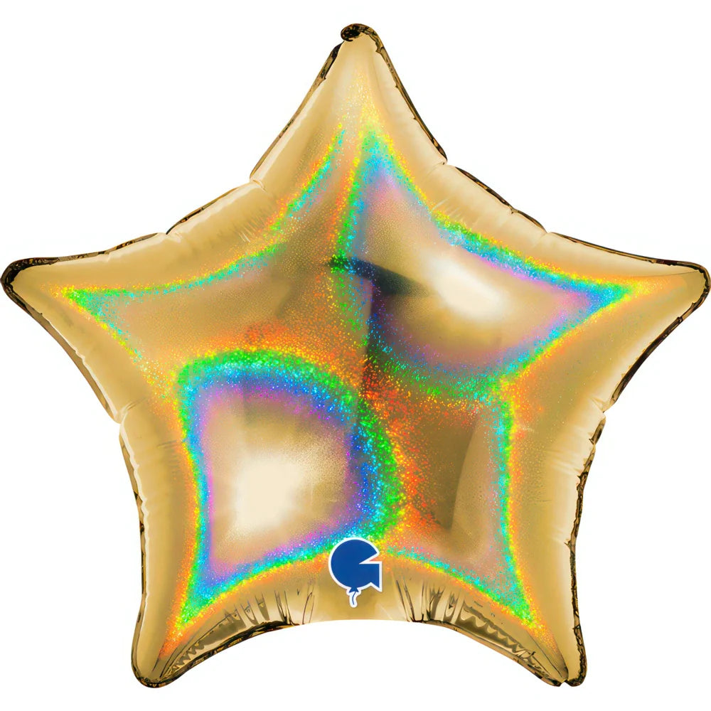 Grabo 4 inch Glitter Holographic Gold Star Mini Foil Balloon (Air-Filled)_04272ghg5-star-04inc-glitter-holographic-gold-5-b