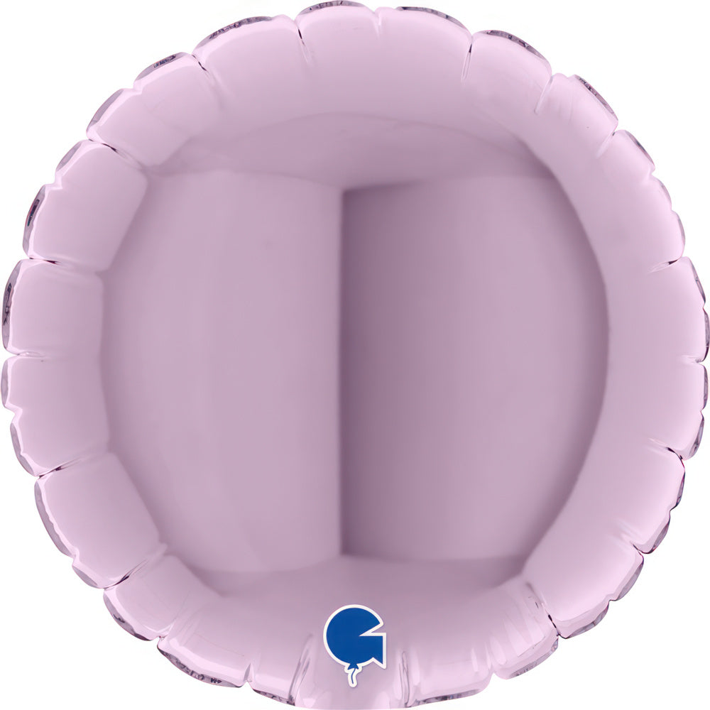 Grabo 4 inch Satin Lilac Round Mini Foil Balloon (Air-Filled)