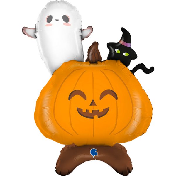 Grabo 40 inch Pumpkin, Ghost and Cat Standup Foil Balloon_G70005-The-Standups-Pumpkin-600x600