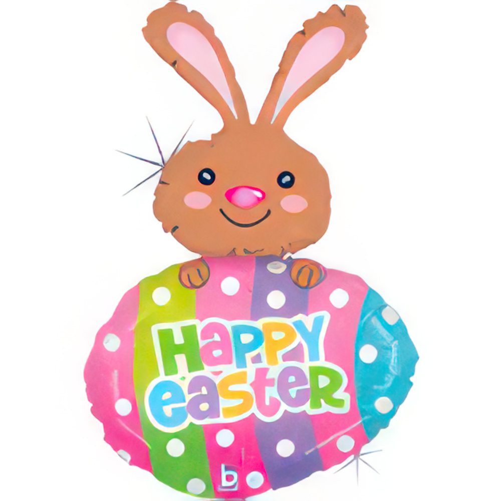 Grabo 42 inch Ruffled Floral Easter Egg Foil Balloon_85863