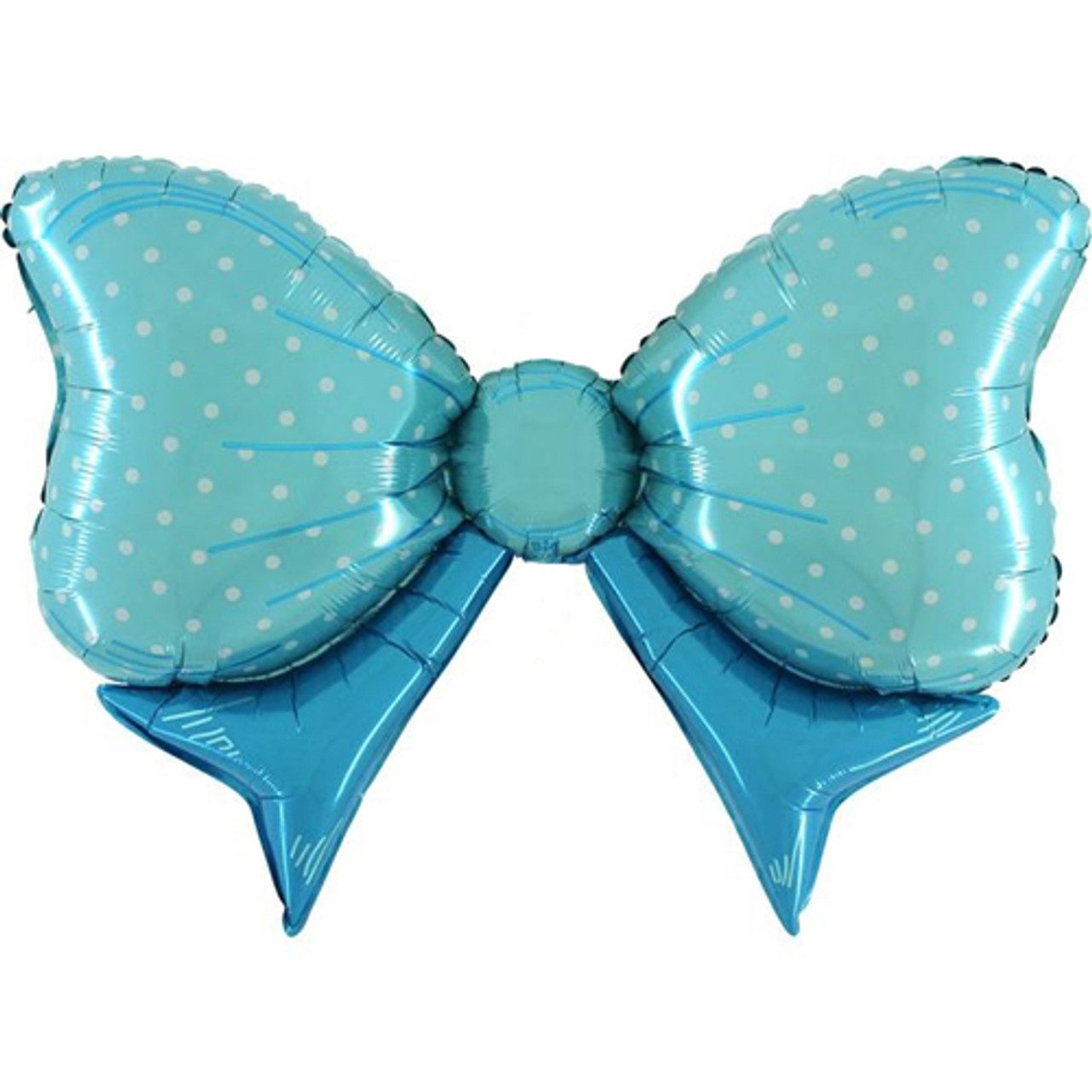 Grabo 43 inch Blue Polka Dot Bow Foil Balloon_72081-P-500__56173